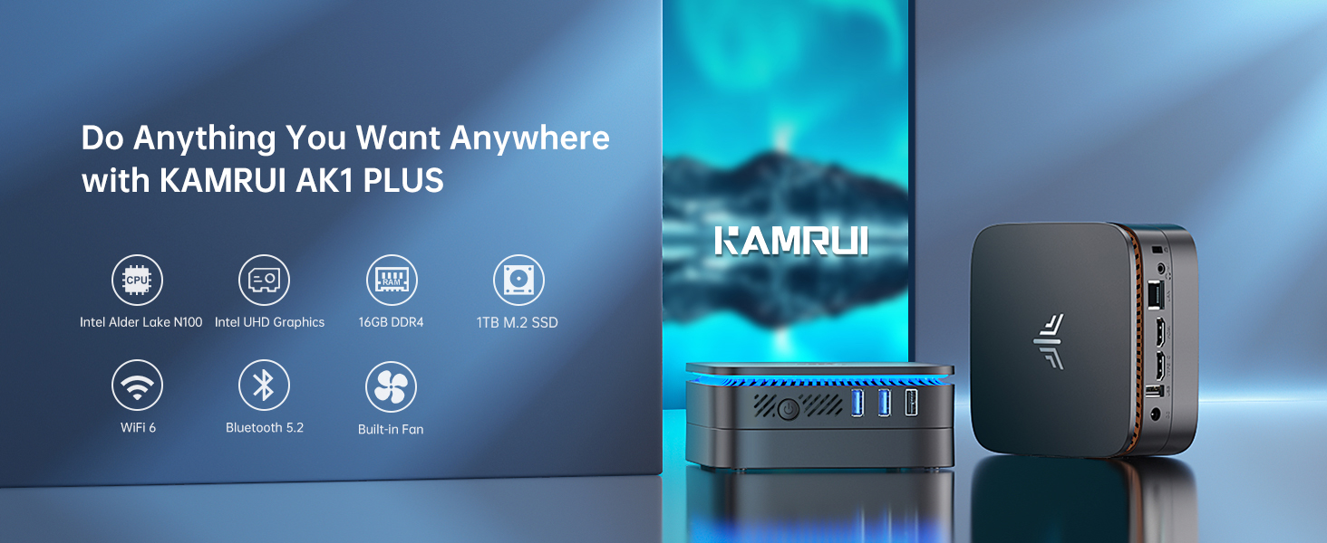 Amazon.com: KAMRUI Essenx E1 Desktop Mini PC, 16GB RAM 1TB M